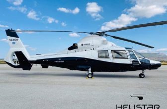 Airbus AS365 -helicopter with luxurious VVIP configuration