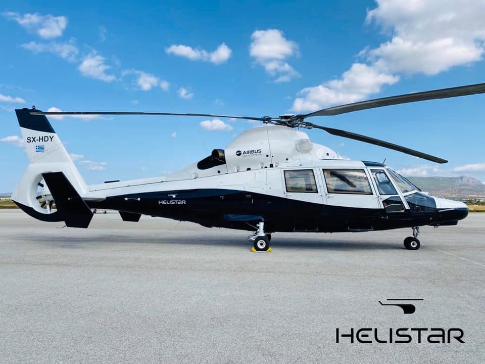 Airbus AS365 -helicopter with luxurious VVIP configuration