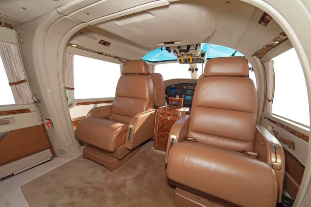 Airbus AS365 -helicopter with  luxurious VVIP configuration