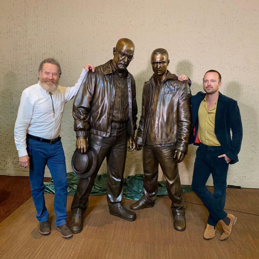 Breaking Bad Statues Of Walter White And Jesse Pinkman At The City Of Albuquerque