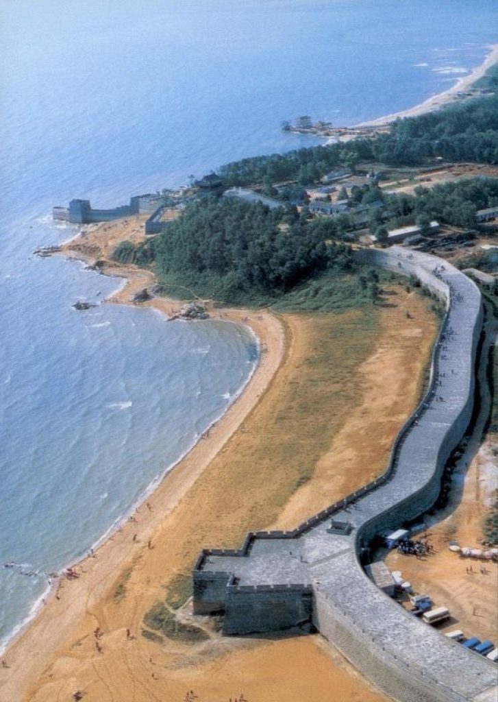 One of the more fascinating places to visit The Great Wall is where it meets the Bohai Sea near Shanghaiguan in Qinhuangdao City about 300 kilometers east of Beijing