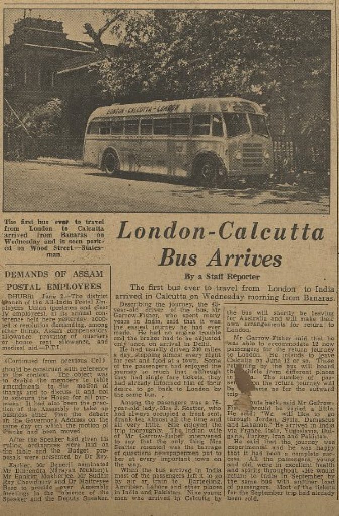 London to Calcutta - the longest bus route in the world