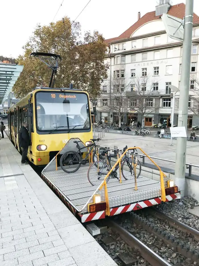 Stuttgart Taking Your Bike on the Tram