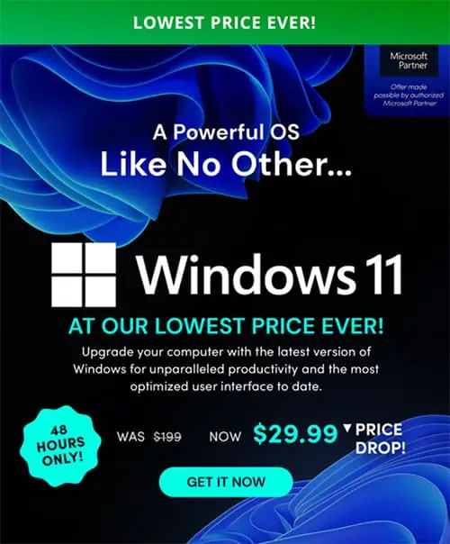 Windows 11 is at the Lowest Price Ever — $29.99!
