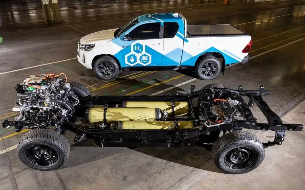 Toyota’s hydrogen-powered Hilux pick-up truck to be manufactured in the UK