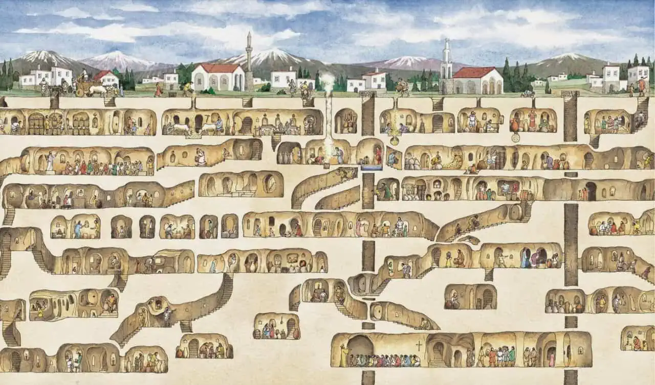 The Mysterious Underground City - Cappadocia, Turkey