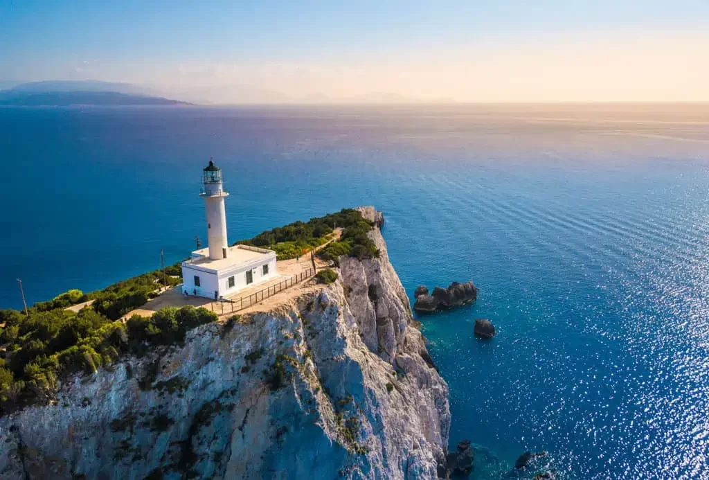 Lighthouse on lefkada island, Greece