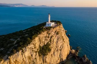 Lighthouse on lefkada island, Greece