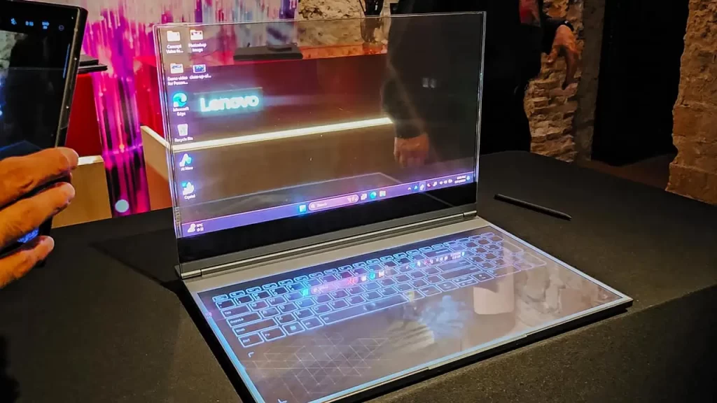 Lenovo Unveils the Stunning, Transparent Future of Laptops at MWC 2024