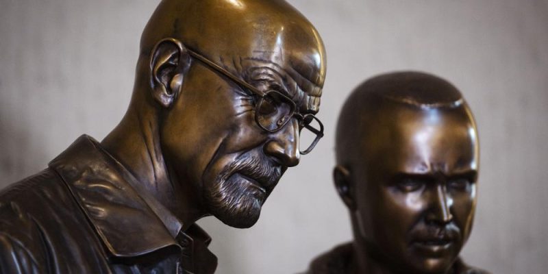 Statues Of Walter White And Jesse Pinkman At The City Of Albuquerque